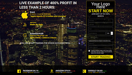FX-Ads Online Marketing - Forex / Binary / Crypto / Trading Full Registration Landing Pages